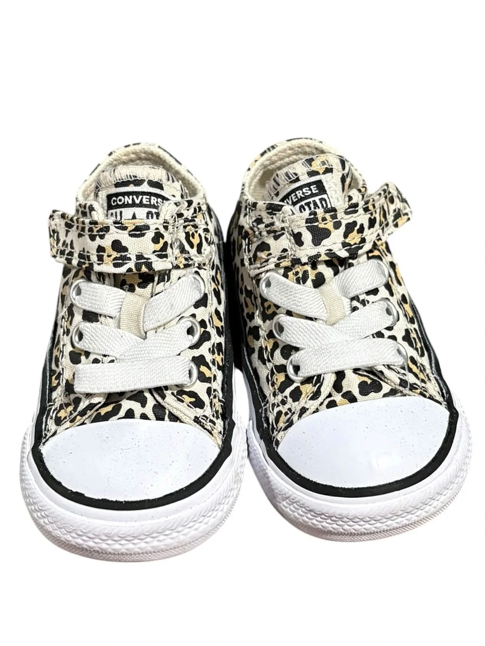 Converse Chuck Taylor All Star Archive Cheetah Print Infant Toddler Shoes Size 4